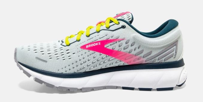 Brooks Ice Flow/Pink/Pond Ghost 13 Womens Running Shoes 120338-154