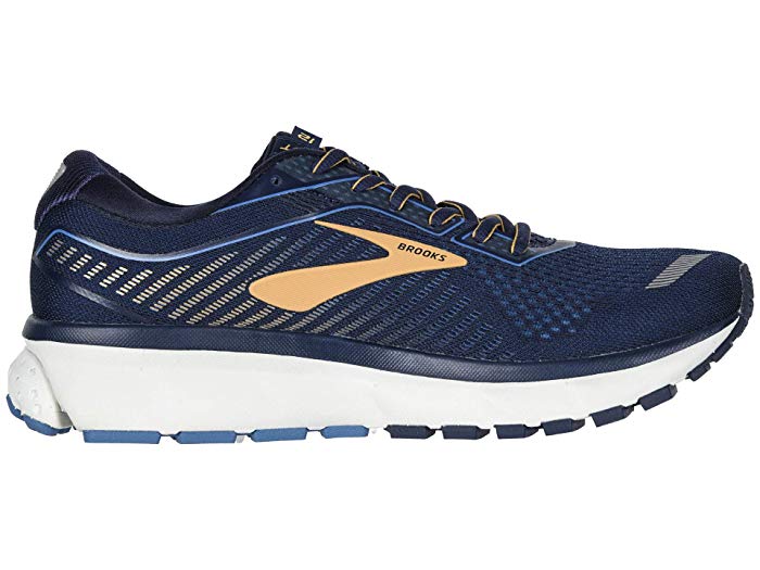Brooks Navy/Deep Water/Gold Ghost 12 Mens Comfort Running Shoes 110316-489