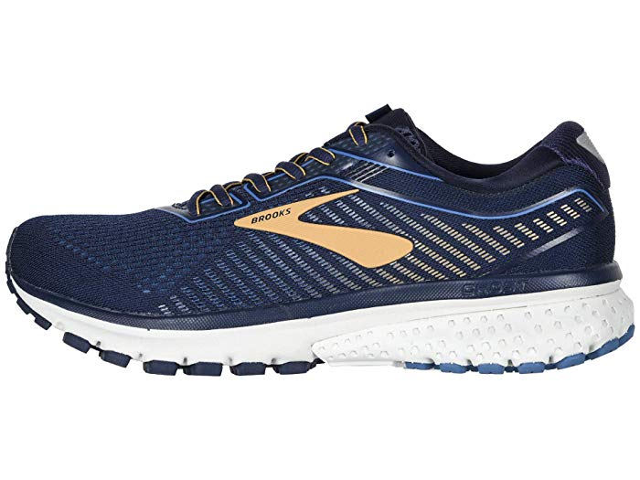 Brooks Navy/Deep Water/Gold Ghost 12 Mens Comfort Running Shoes 110316-489
