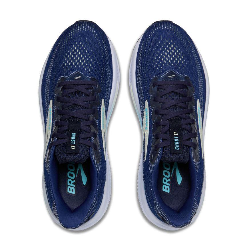 Brooks Navy/Green/Turquoise Ghost 17 Women's Running Shoes 120431-458
