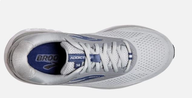 Brooks Oyster/Alloy/Marlin Women's Addiction 14 Comfort Running Shoe 120306