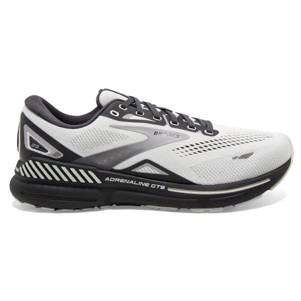 Brooks Oyster/Ebony/Alloy Adrenaline GTS 23 Men's Road Running Shoes 110391-065