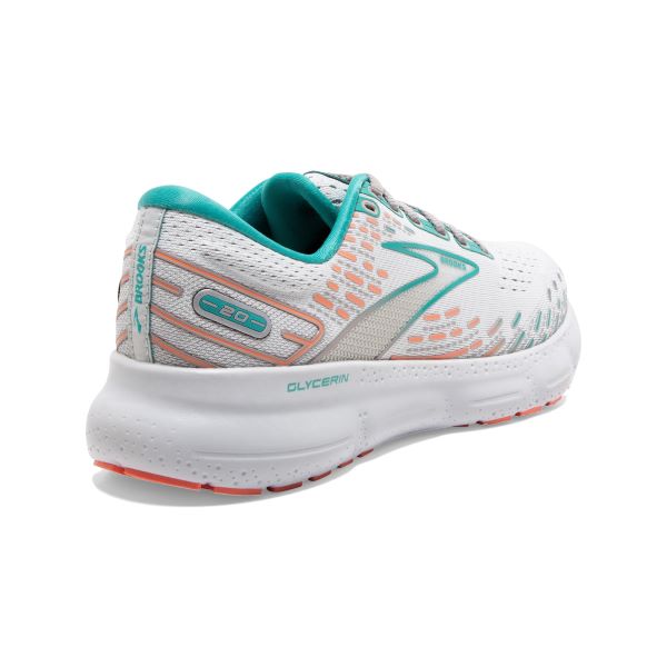 Brooks Oyster/Latigo Bay/Coral Glycerin 20 Womens Running Shoes 120369-061