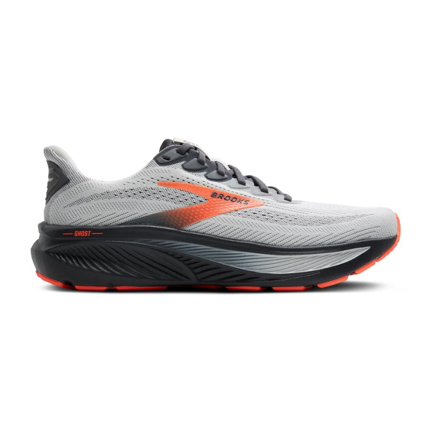 Brooks Oyster Mushroom/Orange/Ebony Ghost 17 Men's Road Running Shoes 110442-048