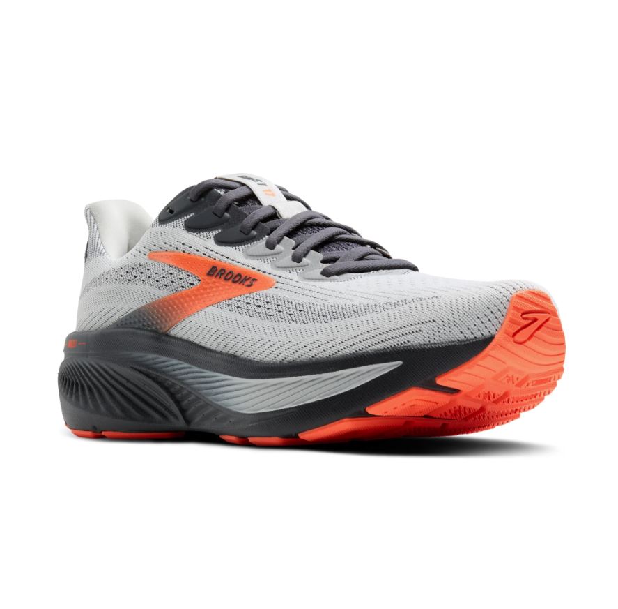 Brooks Oyster Mushroom/Orange/Ebony Ghost 17 Men's Road Running Shoes 110442-048