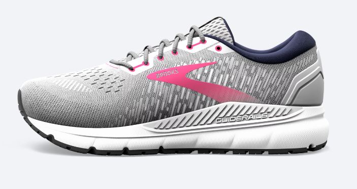 Brooks Oyster/Peacoat/Lilac Rose Addiction GTS 15 Womens Running Shoes 120352-054