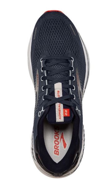 Brooks Peacoat Navy With India Ink And Grenadine Adrenaline GTS 22 Mens Running Shoes 110366/435