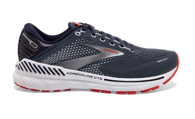 Brooks Peacoat Navy with India Ink and Grenadine Adrenaline GTS 22 Mens Running Shoes 110366/435