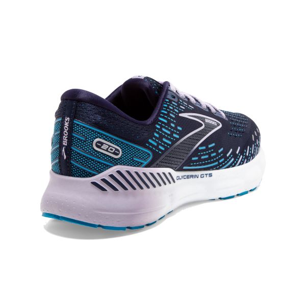 Brooks Peacoat/Ocean/Pastel Lilac Glycerin GTS 20 Womens Running Shoes 120370-499