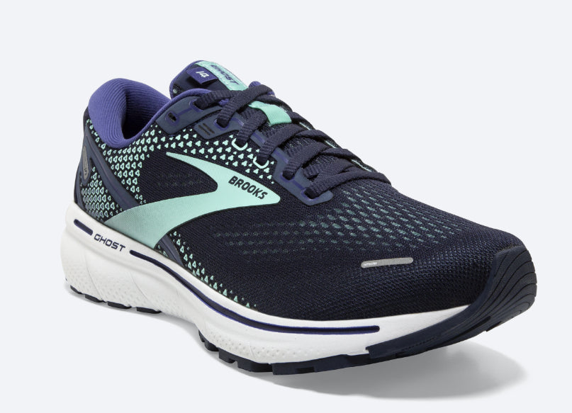 Brooks Peacoat/Yucca/Navy Ghost 14 Women's Running Shoes 120356-446