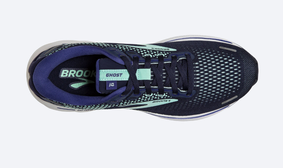 Brooks Peacoat/Yucca/Navy Ghost 14 Women's Running Shoes 120356-446