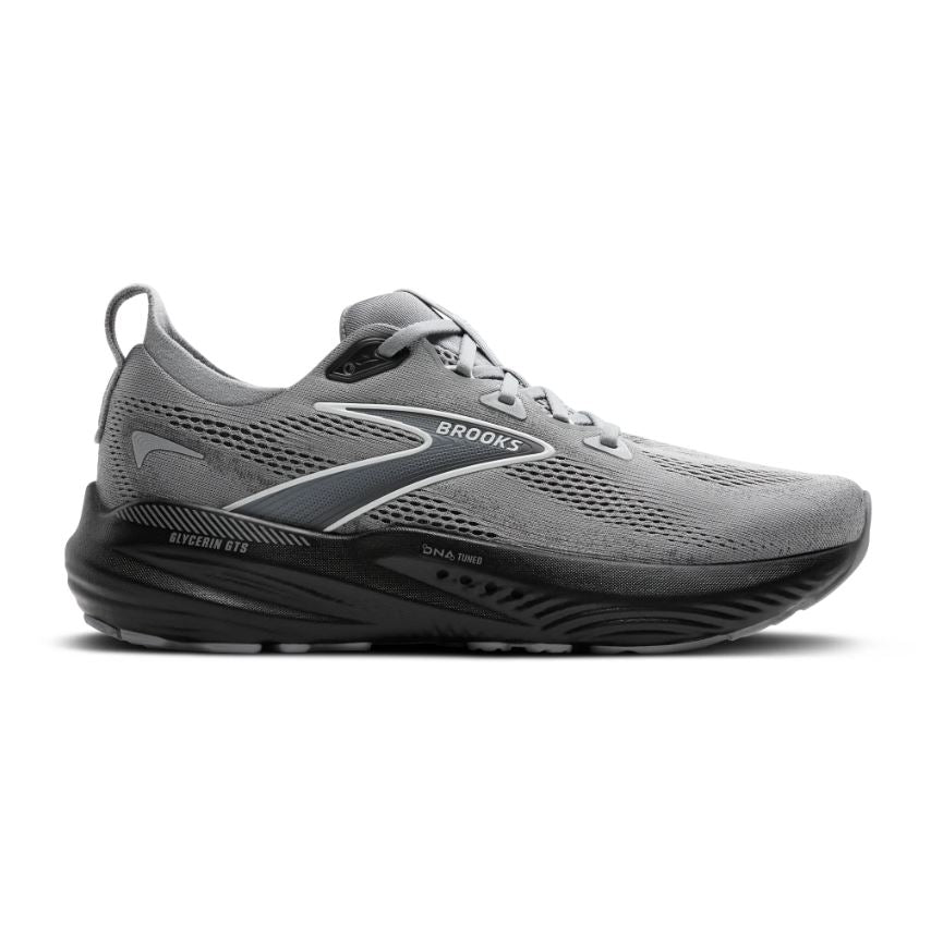 Brooks Primer Grey/Ebony/Bluewash Glycerin GTS 22 Men's Road Running Shoes 110446-078