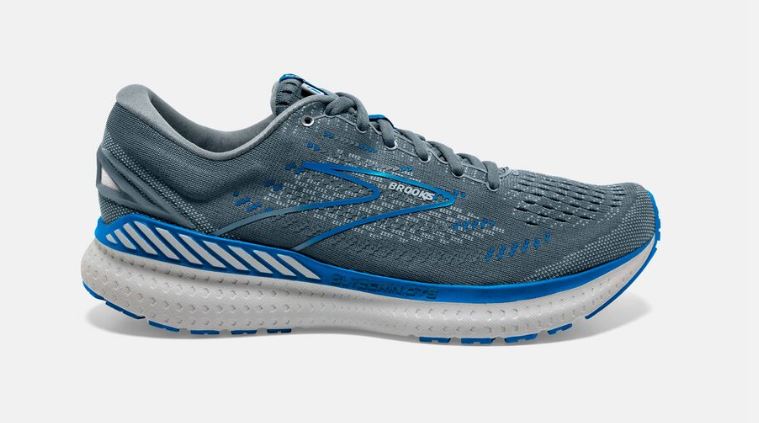 Brooks Quarry/Grey/Dark Blue Glycerin GTS 19 Mens Road Running Shoes 110357