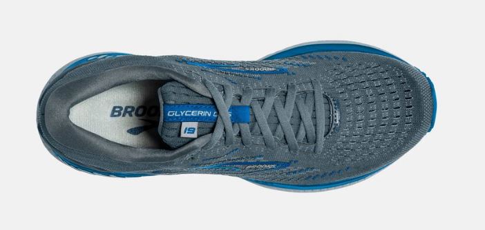 Brooks Quarry/Grey/Dark Blue Glycerin GTS 19 Mens Road Running Shoes 110357