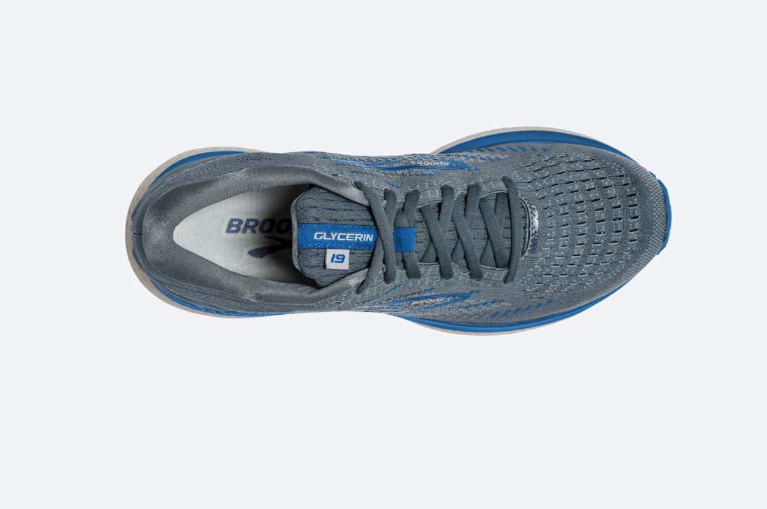 Brooks Quarry With Grey And Dark Blue Glycerin 19 Mens Running Shoes 110356-095