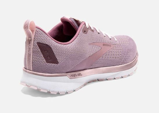 Brooks Revel 4 Almond/Metallic/Primrose Womens Road Running Shoes 120337-286