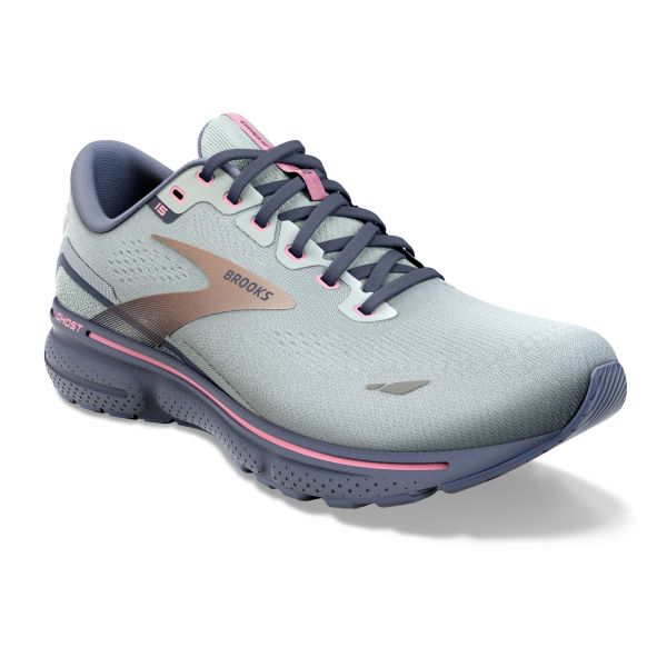 Brooks Spa Blue/Neo Pink/Copper Ghost 15 Women's Running Shoes 120380-492