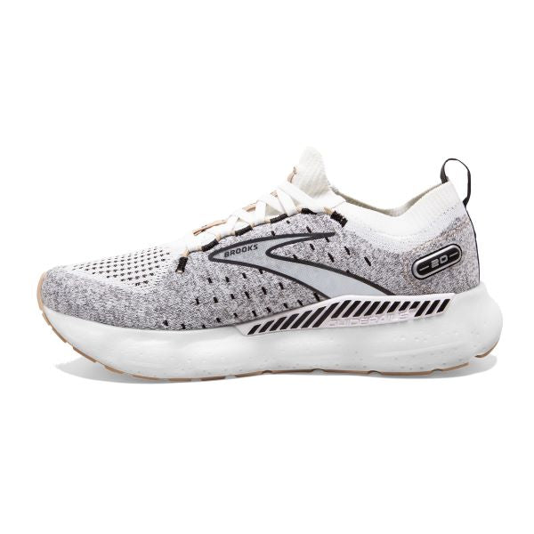 Brooks White/Black/Cream Glycerin StealthFit GTS20 Womens Running Shoes 120371-163