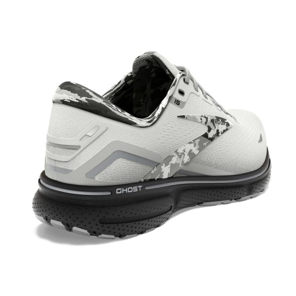 Brooks White/Ebony/Oyster Ghost 15 Women's Road Running Shoes 120380-149