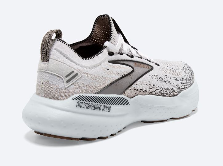 Brooks White/Grey/Black Glycerin StealthFit GTS 21 Women's Road Running Shoes 120411-135