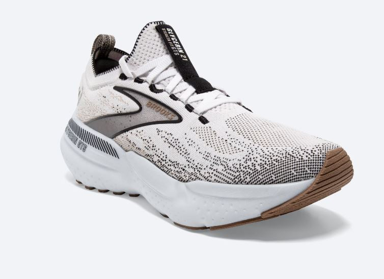 Brooks White/Grey/Black Glycerin StealthFit GTS 21 Women's Road Running Shoes 120411-135