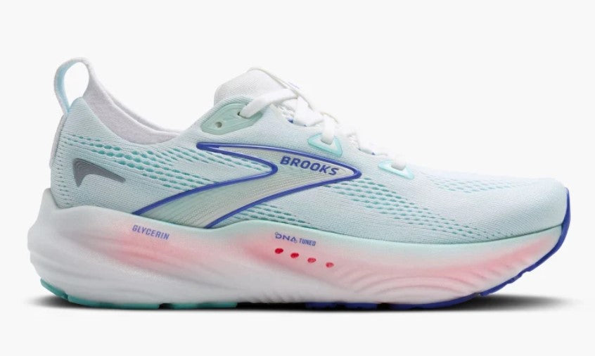 Brooks White/Limpet Shell/Amparo Blue Glycerin 22 Women's Athletic Shoes 120434-110