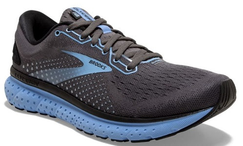 Brooks Women's Black/Ebony/Cornflower Glycerin 18 Road-Running Shoes 120317-050
