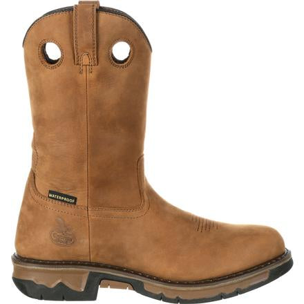 Brown Carbo-Tec Composite Toe Waterproof Georgia Mens Work Boots