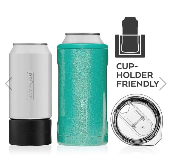 Brumate Baby Blue & White Hopsulator Trio 3-IN-1 (16 Oz/12oz Cans)