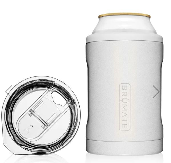Brumate Glitter White Hopsulator DUO 2-IN-1 (12OZ CANS/TUMBLER)