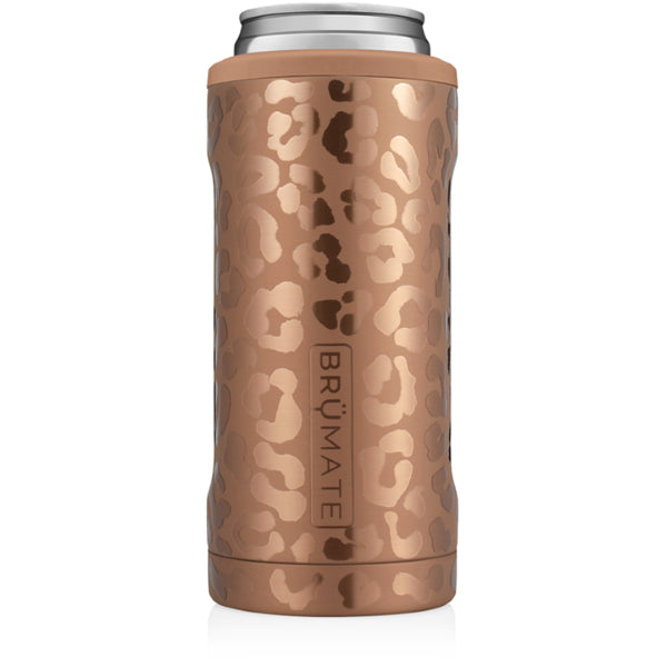 Brumate Gold Leopard Hopsulator Slim (12 oz Slim Cans) HS12RL