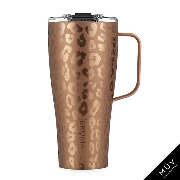 Brumate Gold Leopard Toddy XL 32 Oz. Insulated Coffee Mug TD32RL