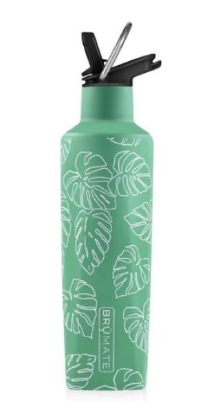 Brumate Monstera Rehydration Mini 16 oz Stainless Steel Water Bottle RH16RMO