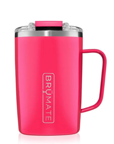 Brumate Neon Pink Toddy 16 Oz. Insulated Coffee Mug TD16P