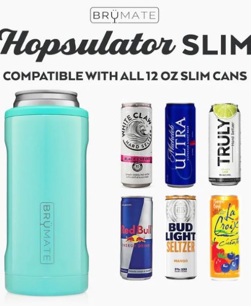 Brumate Sun Daisy Hopsulator Slim (12oz Slim Cans) HS12RSF