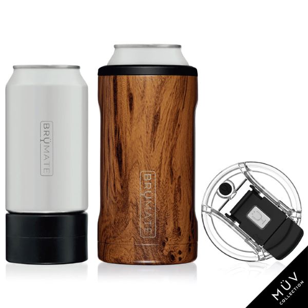 Brumate Walnut Hopsulator Trio MUV 3-in-1 (16 oz/ 12 oz Cans) HT16WD