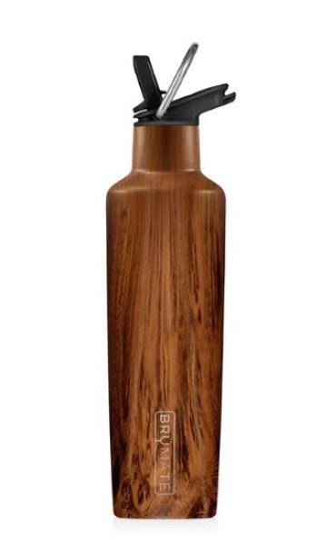 Brumate Walnut Rehydration Mini 16OZ Stainless Steel Water Bottle RH16WAL