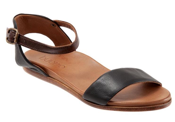 Bueno Black Willow Womens Flat Sandals B1201