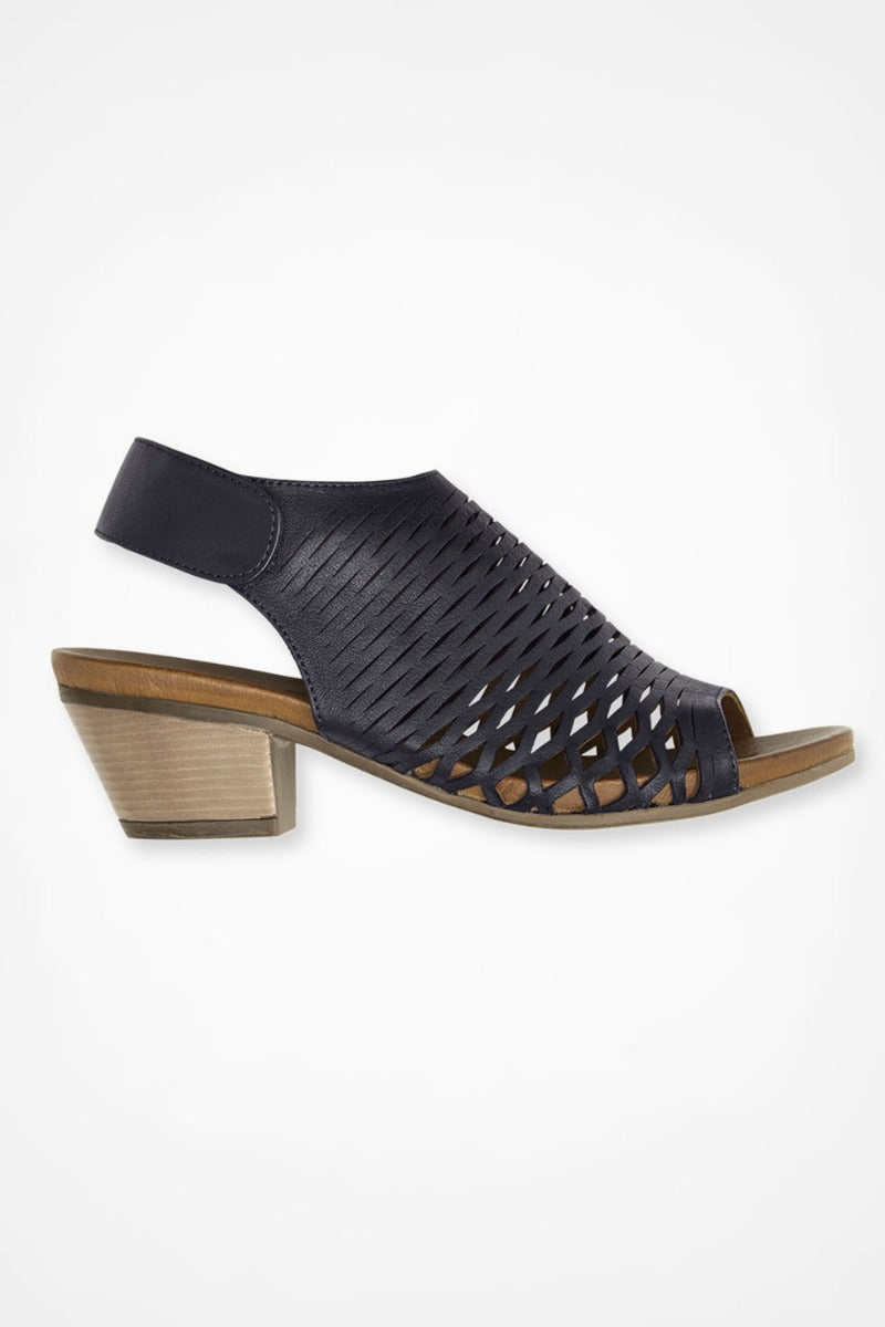 Bueno Navy Lacey Women's Slingback Sandals B1926400