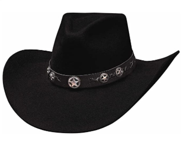 Bullhide Hats Black Wool Star Studded 4X Hat 0471BL