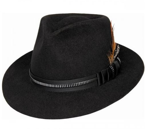 Bullhide Monte Carlo Black Wool Fedora Hat RAM-028BL