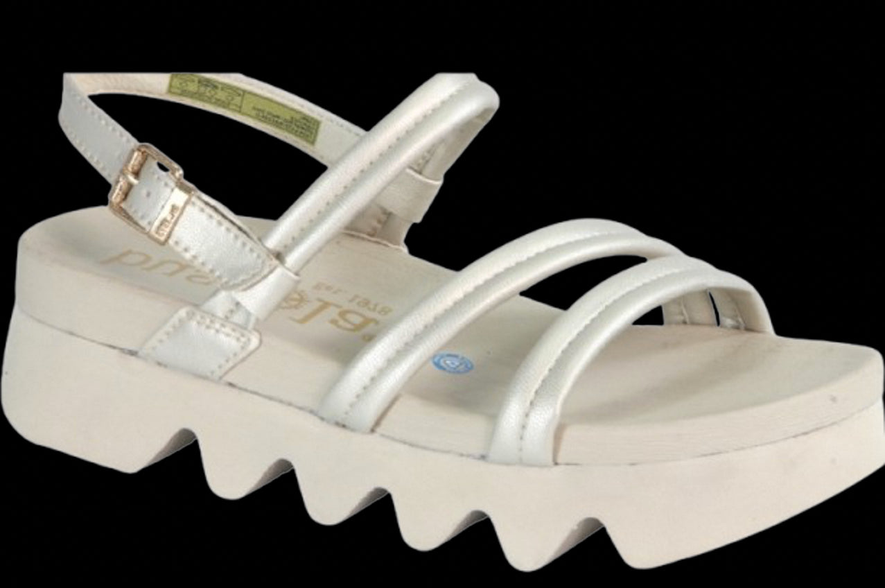 Bussola Carolyn White Gold Women's Sandals CAROLYN-WHTGLD