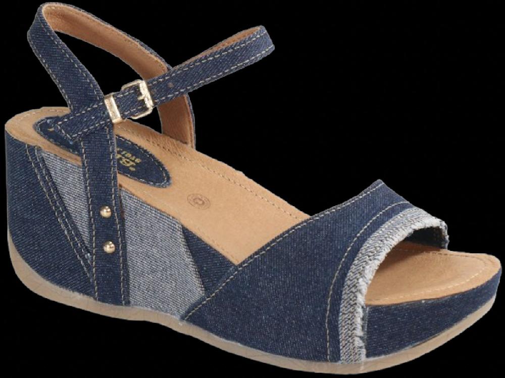 Bussola Denim Ferne Women's Wedge Sandals FERNE-DENIM