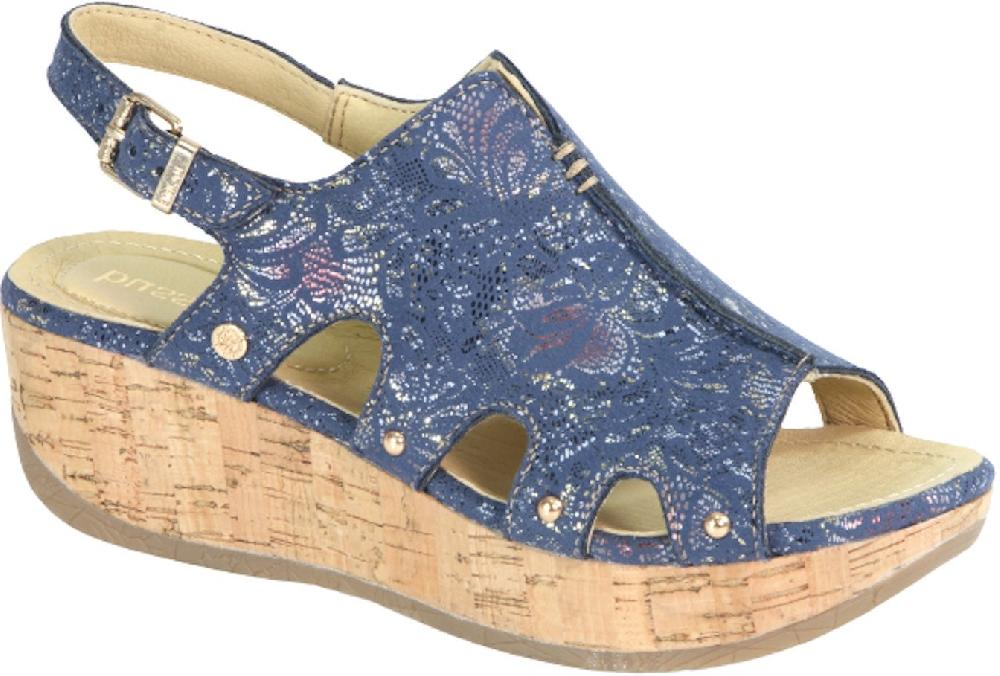 Bussola Denim/Gold Garden Izzy Women's Wedge Sandals IZZY-DENIM