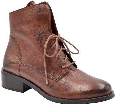 Bussola Women's Cognac Salvia Ruby Lace Up Ankle Bootie RUBY