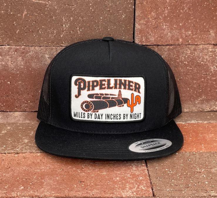 Cactus Alley Black/Black Mesh Pipeliner 6006 Snapback Cap PIPELINER