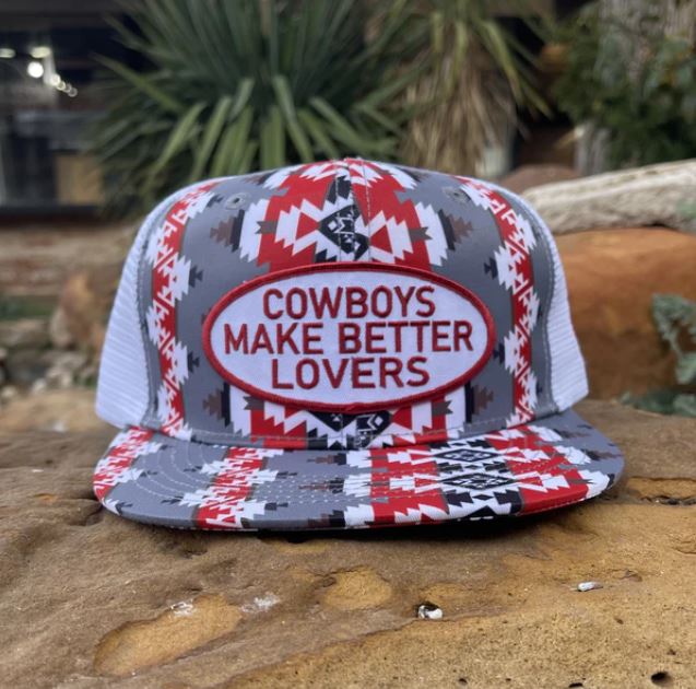 Cactus Alley Red/White Better Lovers Mesh Aztec Snapback Cap
