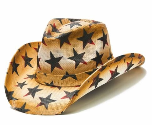 California Hat Company Brown USA Star Unisex Western Hat TX-706
