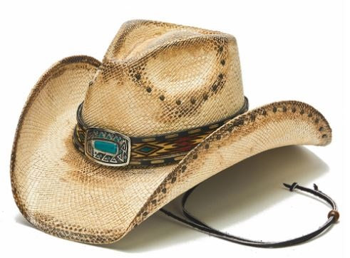 California Hat Company Tea Stain Women's Genuine Panama Straw Western Hat
