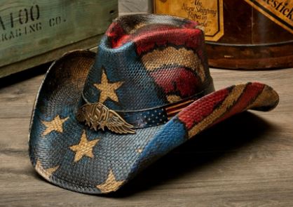 California Hat Company USA Stampede Genuine Panama Straw Western Hat CA-1834